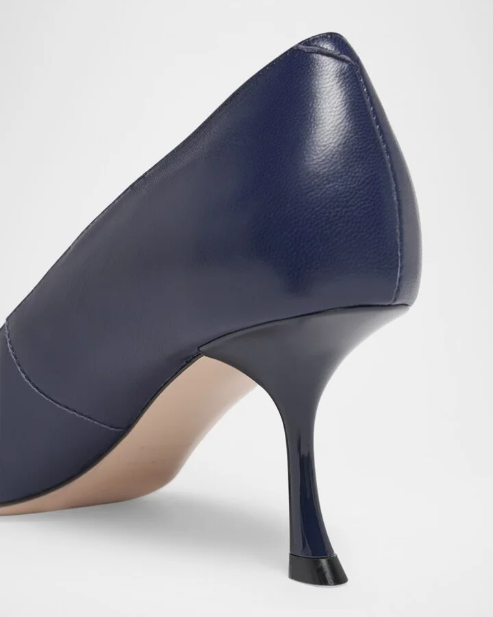 Viv In The City Leather Buckle Pumps - Image 5