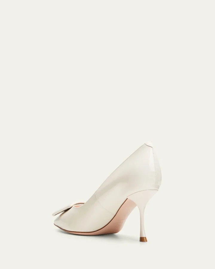 Viv In The City Leather Buckle Pumps - Image 4