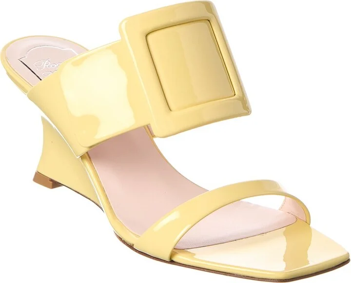 Viv In The City Patent Wedge Sandal