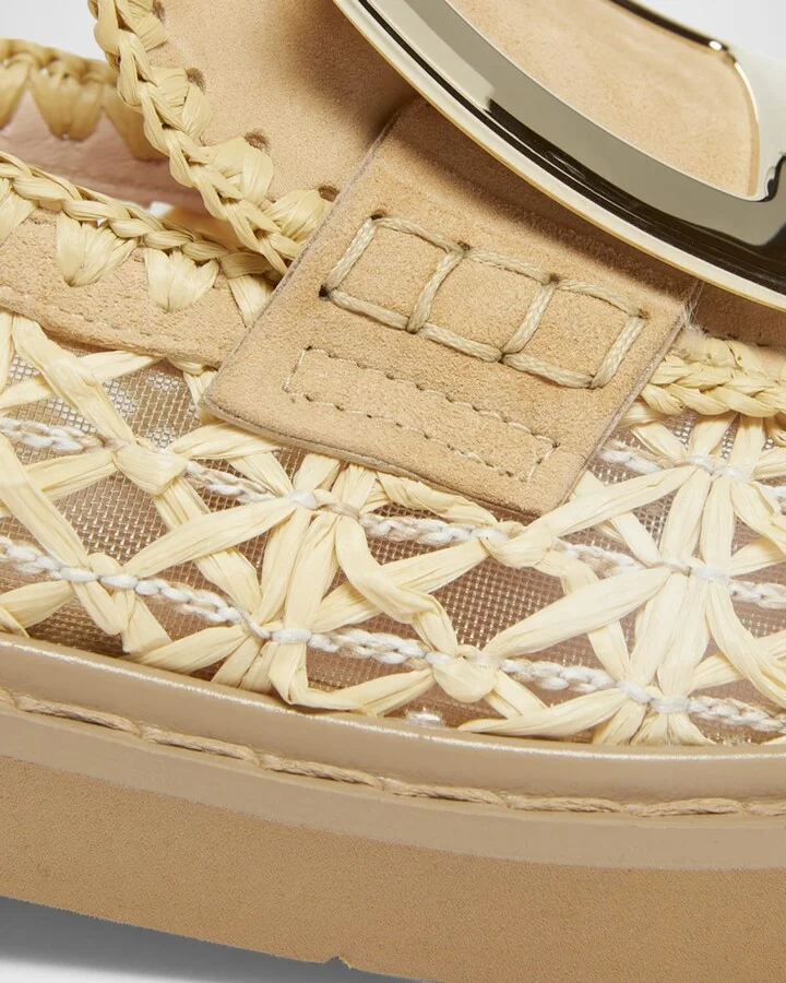 Viv Rangers Braided Raffia Loafers - Image 4