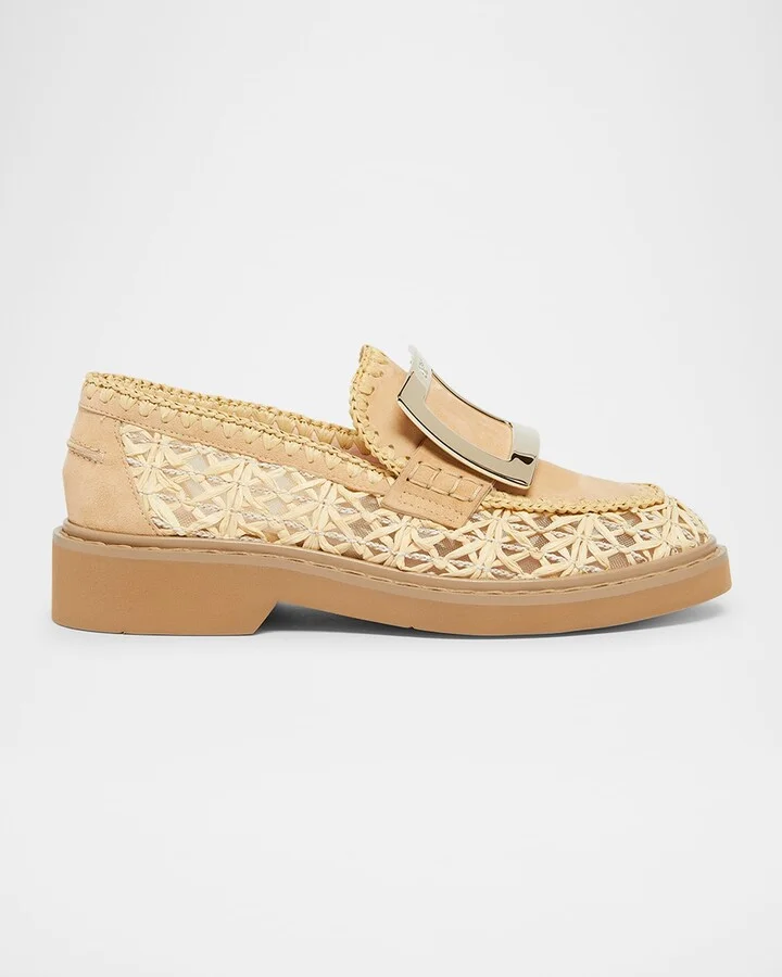 Viv Rangers Braided Raffia Loafers