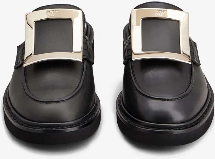 Viv' Rangers Calf Leather Flat Mules - Image 2