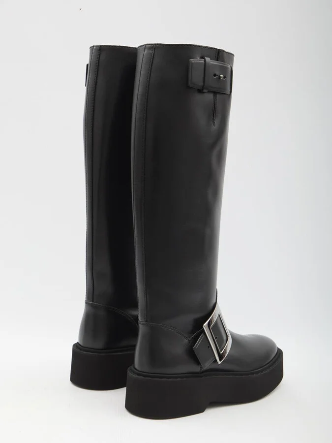 Viv Rangers High Biker Boots - Image 3