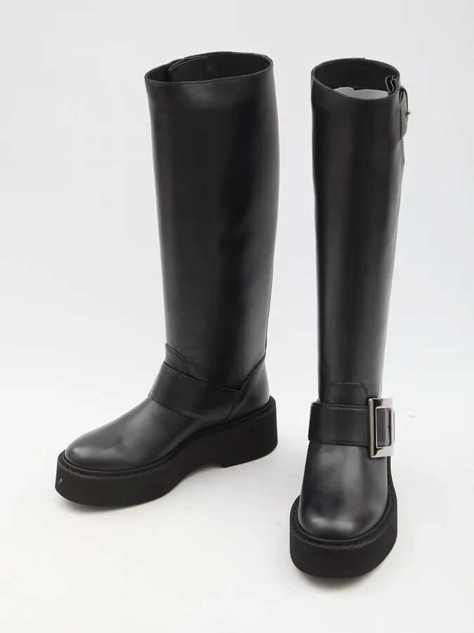 Viv Rangers High Biker Boots - Image 5