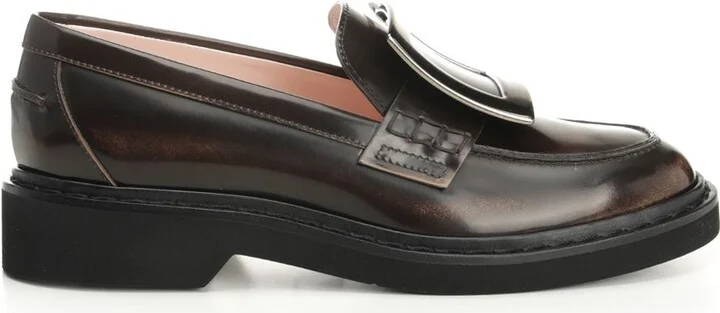 Viv' Rangers Leather Loafers Scarpe Basse Brown
