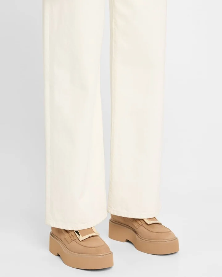 Viv Rangers Suede Metal-Buckle Loafers - Image 6