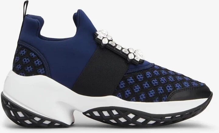 Viv' Run Crystal Buckle Sneakers