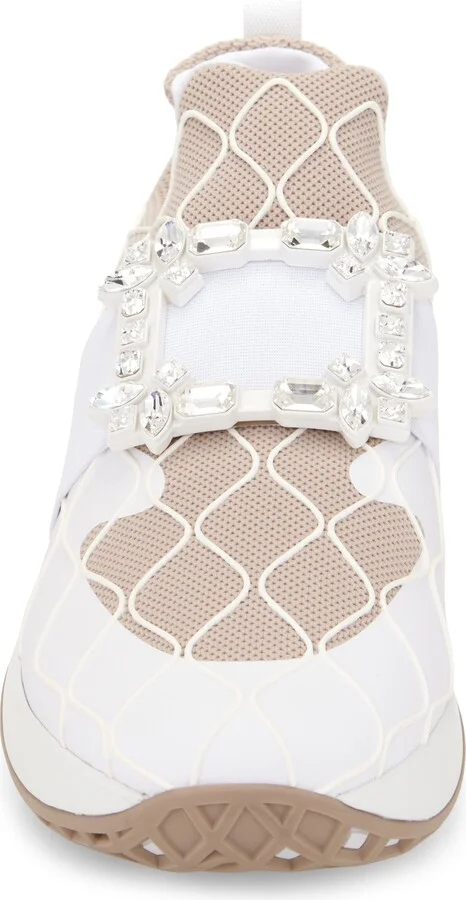 Viv Run Crystal Embellished Buckle Sneaker - Image 9