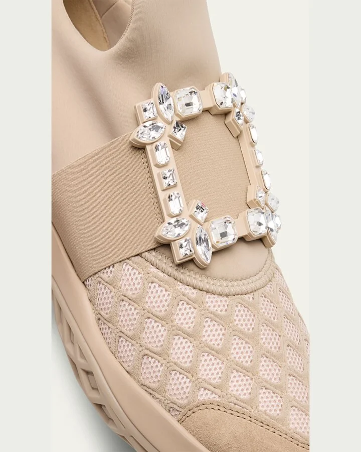 Viv Run Strass Buckle Chunky Sneakers - Image 9