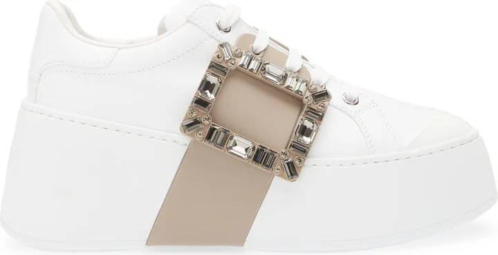Viv Skate Crystal Embellished Platform Sneaker - Image 3