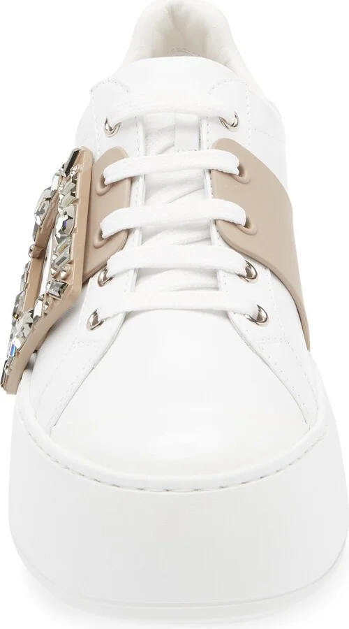 Viv Skate Crystal Embellished Platform Sneaker - Image 4
