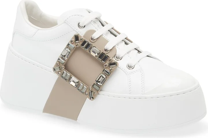 Viv Skate Crystal Embellished Platform Sneaker