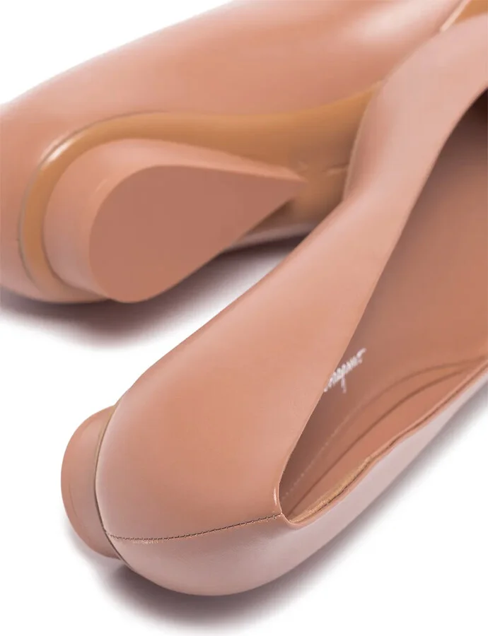 Viva 20mm bow-detail leather pumps - Image 2