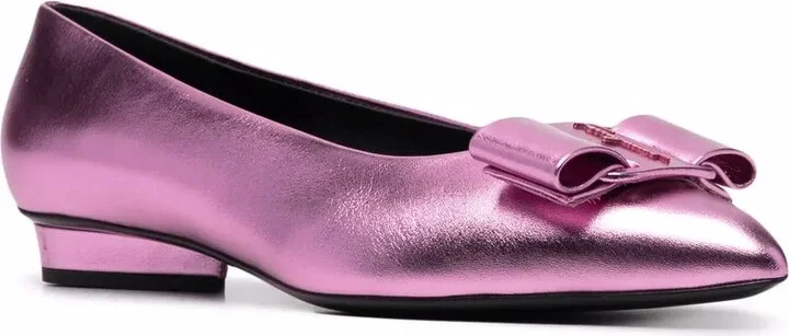 Viva bow-detail ballerina shoes - Image 2