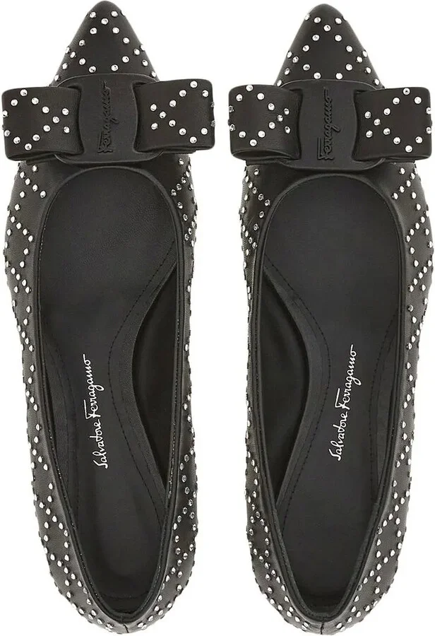 Viva rhinestone-embellished flat pumps - Image 4