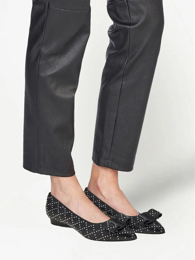 Viva rhinestone-embellished flat pumps - Image 5
