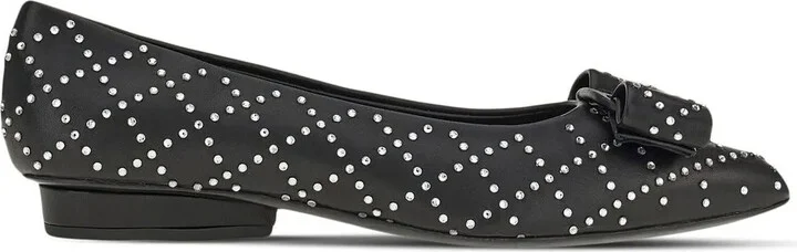 Viva rhinestone-embellished flat pumps