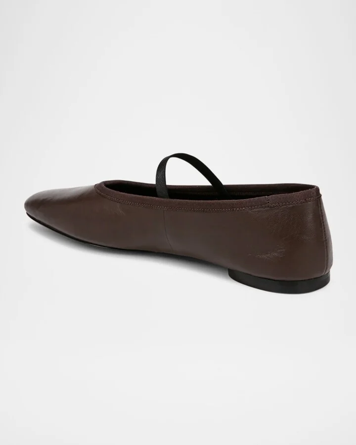 Vivian Leather Mary Jane Ballerina Flats - Image 2