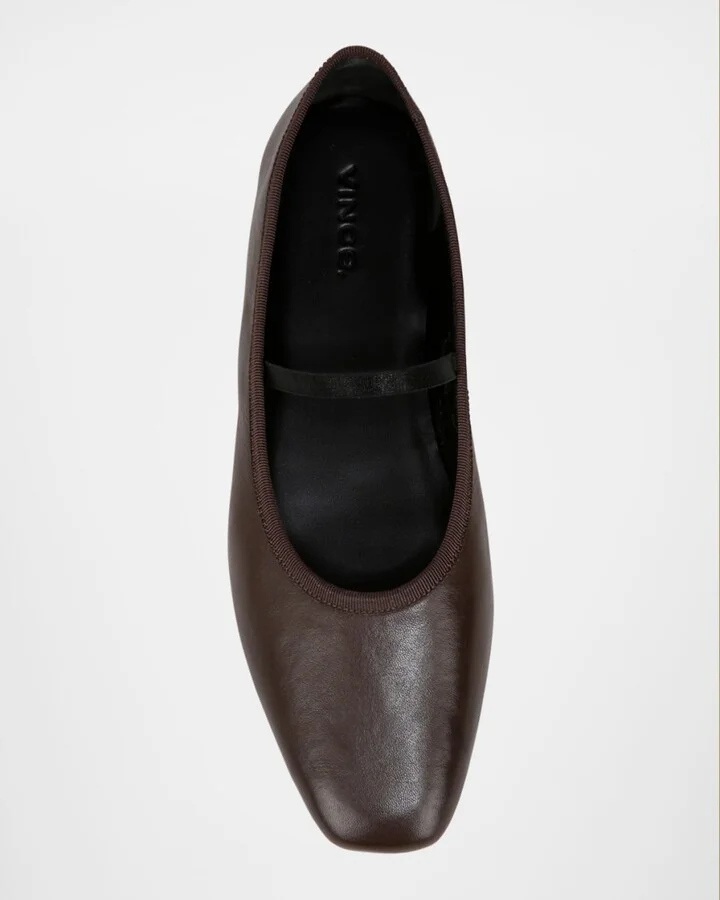Vivian Leather Mary Jane Ballerina Flats - Image 4