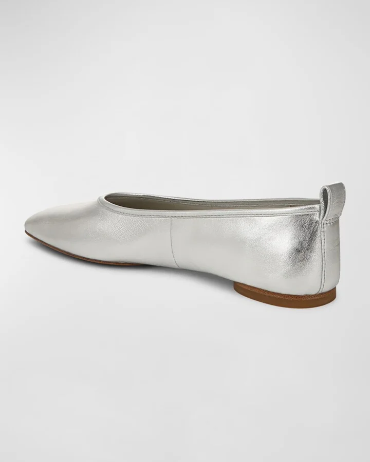 Vivian Metallic Ballerina Flats - Image 5