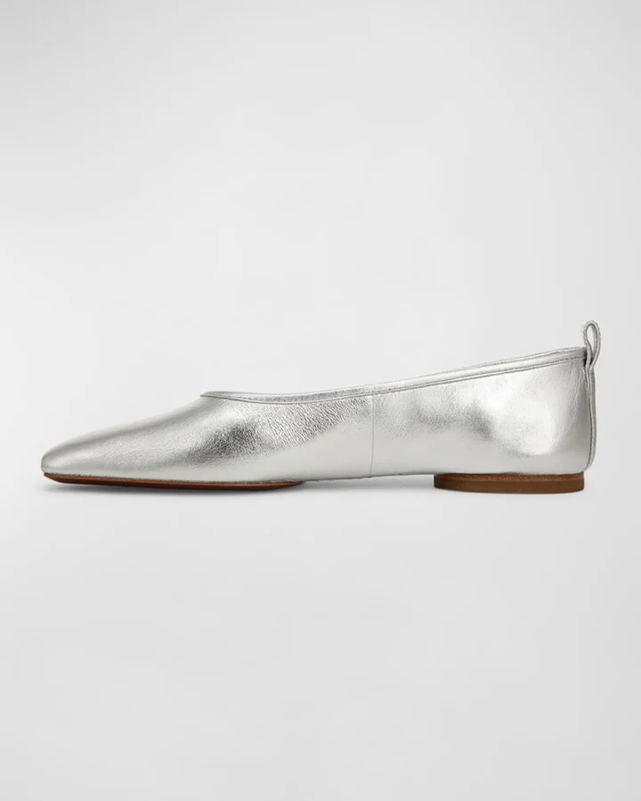 Vivian Metallic Ballerina Flats - Image 9