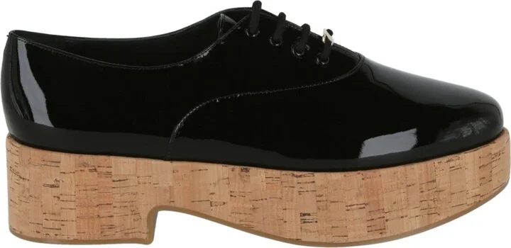 Viviane Platform Patent Leather Oxfords