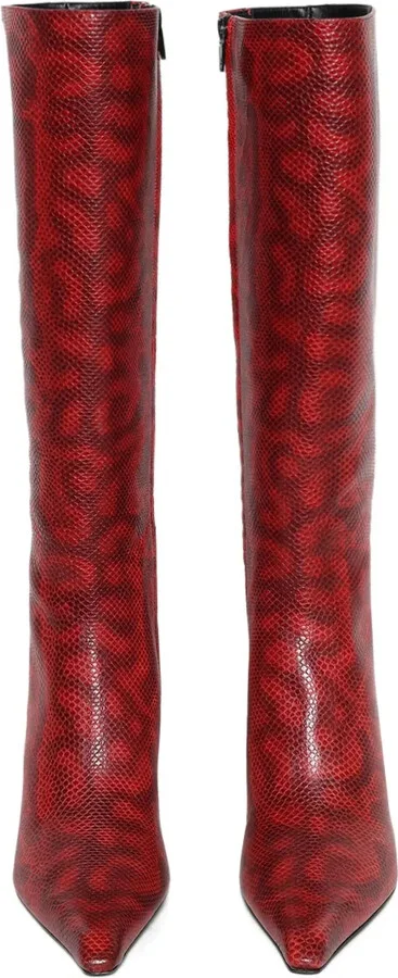 Vivica snakeskin-effect high boots - Image 2