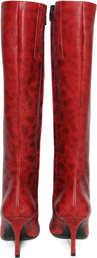 Vivica snakeskin-effect high boots - Image 3