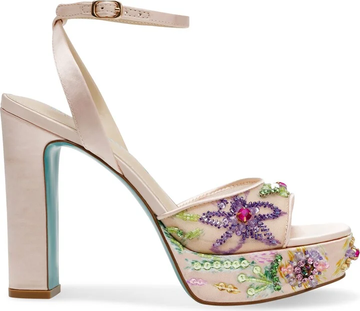 Vivien Beaded Platform Sandal - Image 3