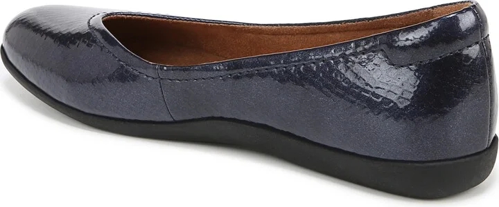 Vivienne Croc Embossed Faux Leather Flat - Image 2