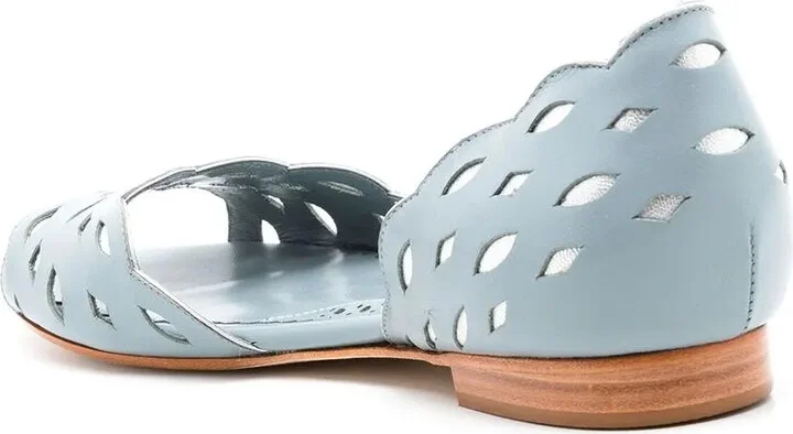 Vivienne perforated-detail sandals - Image 3