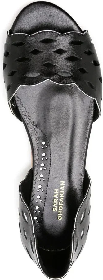 Vivienne perforated-detail sandals - Image 4