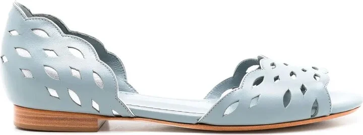 Vivienne perforated-detail sandals