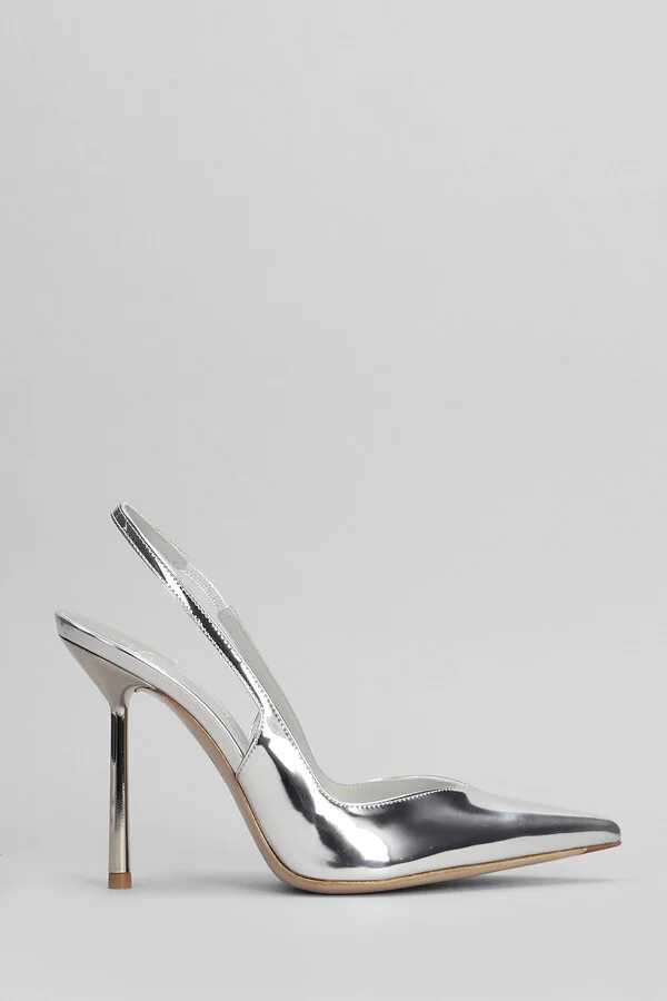 Vivienne Pumps In Silver Leather