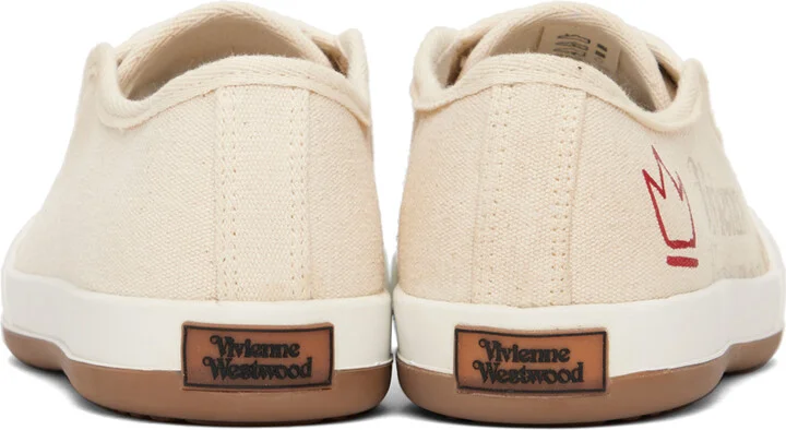 Vivienne Westwood Beige Low-Top Animal Gym Sneakers - Image 2