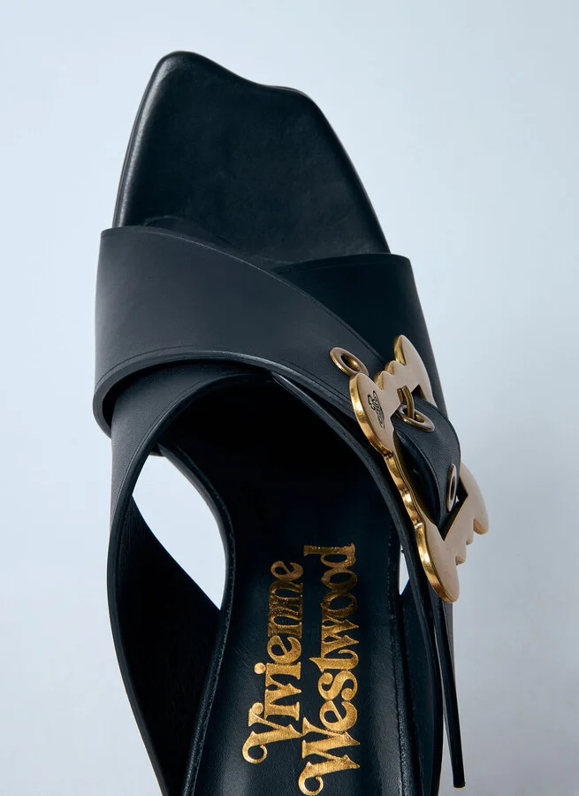Vivienne Westwood Belt Mule Heels - Woman Heels Black Eu - 41 - Image 5