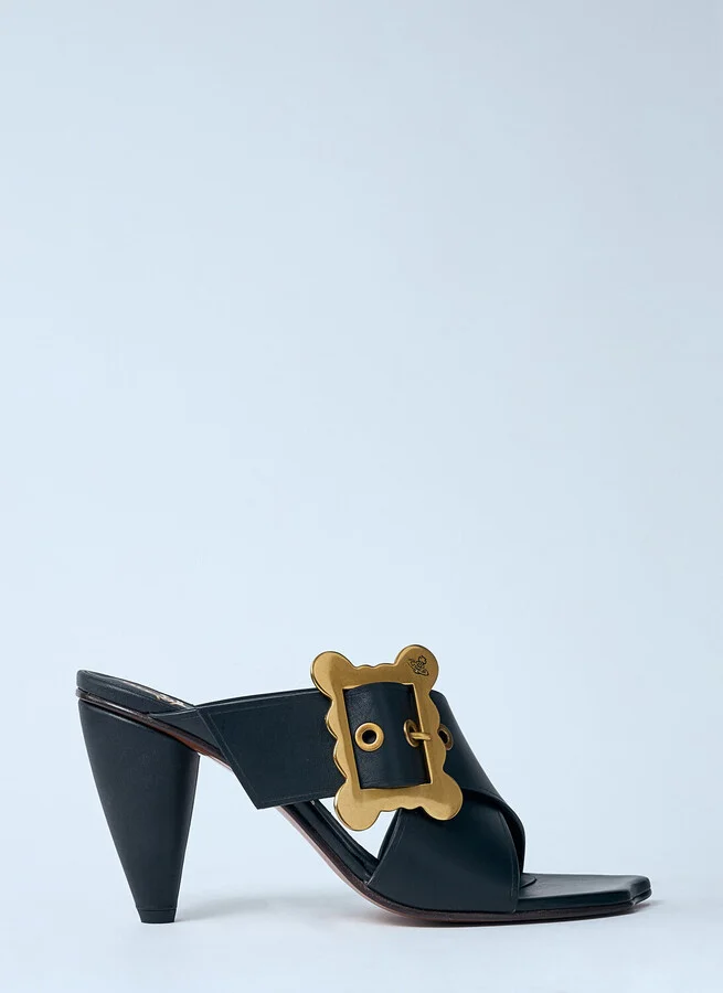 Vivienne Westwood Belt Mule Heels - Woman Heels Black Eu - 41