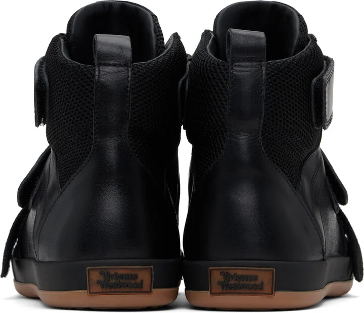 Vivienne Westwood Black Animal Basketball Sneakers - Image 2