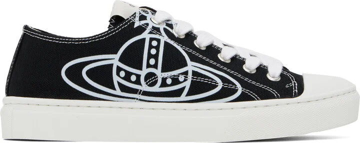 Vivienne Westwood Black Low-Top Plimsoll Sneakers