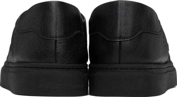 Vivienne Westwood Black Low Top Soft Punch Sneakers - Image 2