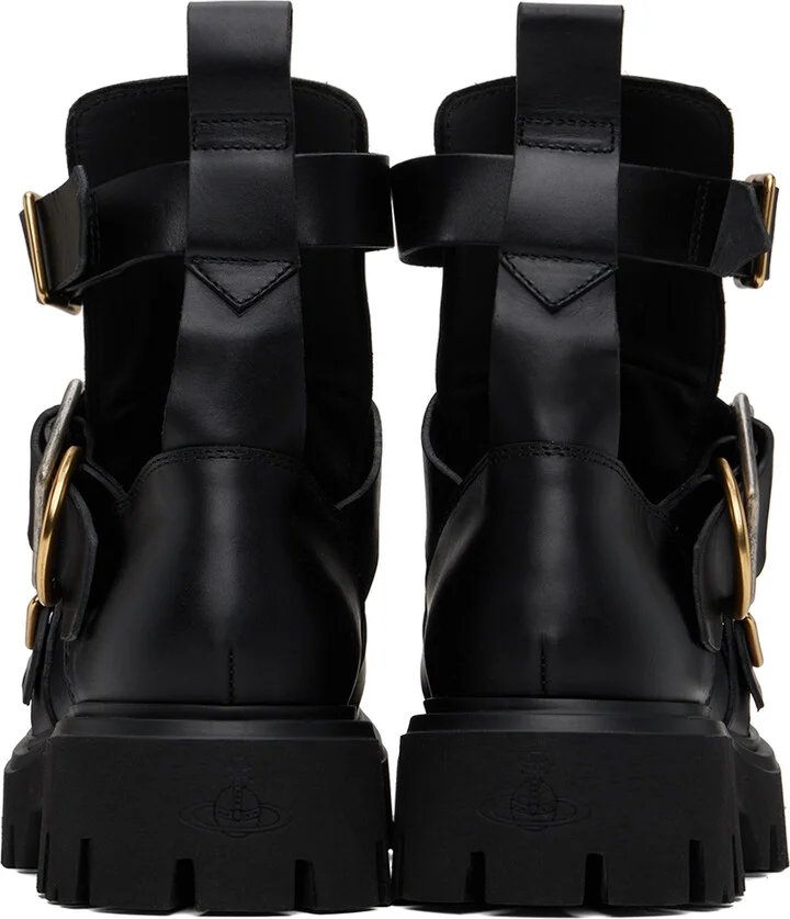 Vivienne Westwood Black Rome Commando Boots - Image 2