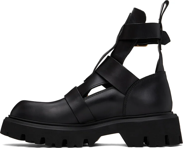 Vivienne Westwood Black Rome Commando Boots - Image 3