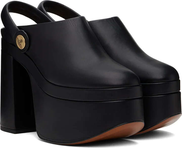 Vivienne Westwood Black Swamp Mules - Image 4