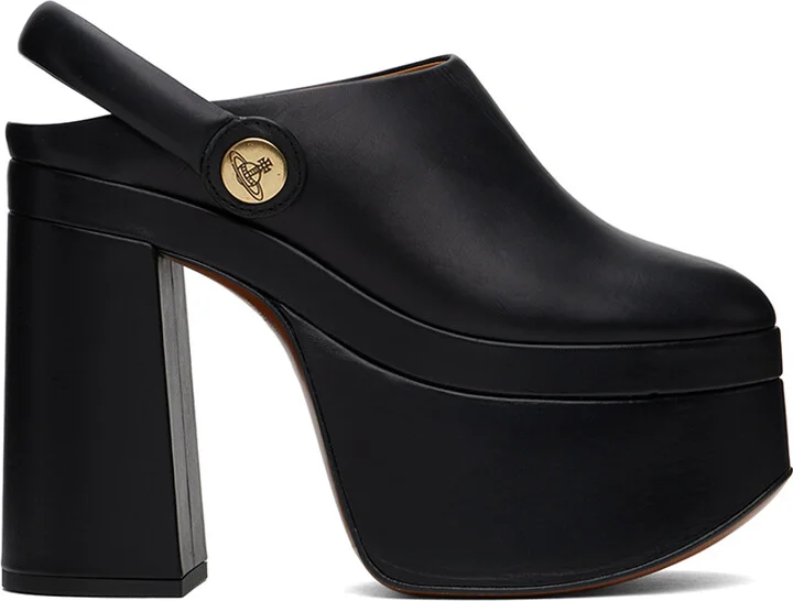 Vivienne Westwood Black Swamp Mules
