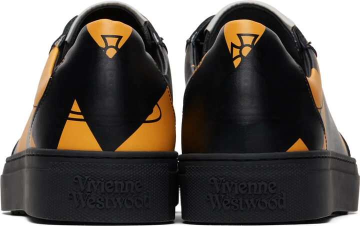Vivienne Westwood Black & Yellow Classic Sneakers - Image 2