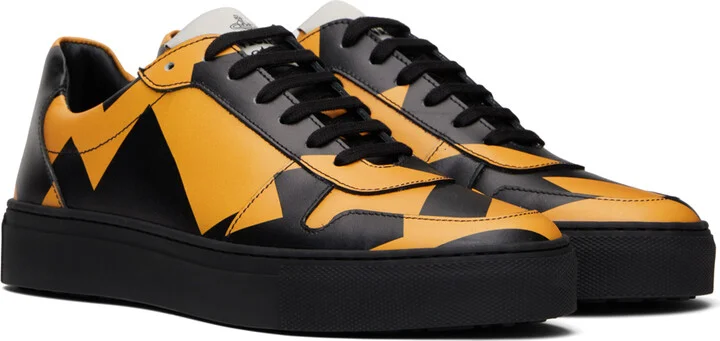 Vivienne Westwood Black & Yellow Classic Sneakers - Image 4