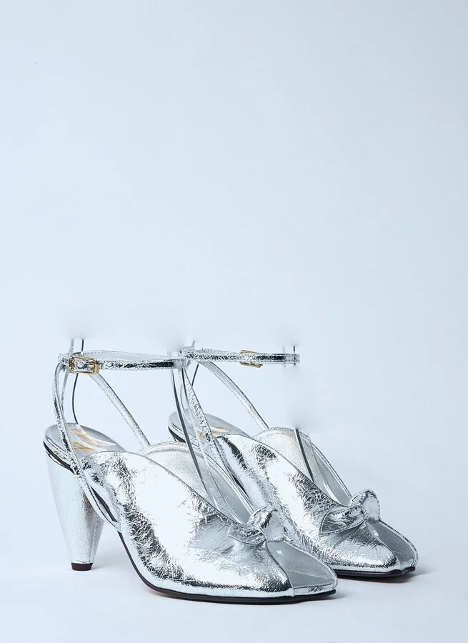 Vivienne Westwood Bow Peep Heels - Woman Heels Silver Eu - 39 - Image 2