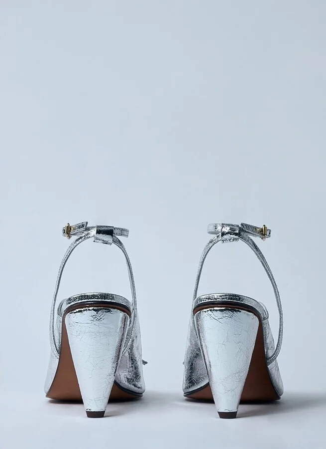 Vivienne Westwood Bow Peep Heels - Woman Heels Silver Eu - 39 - Image 6