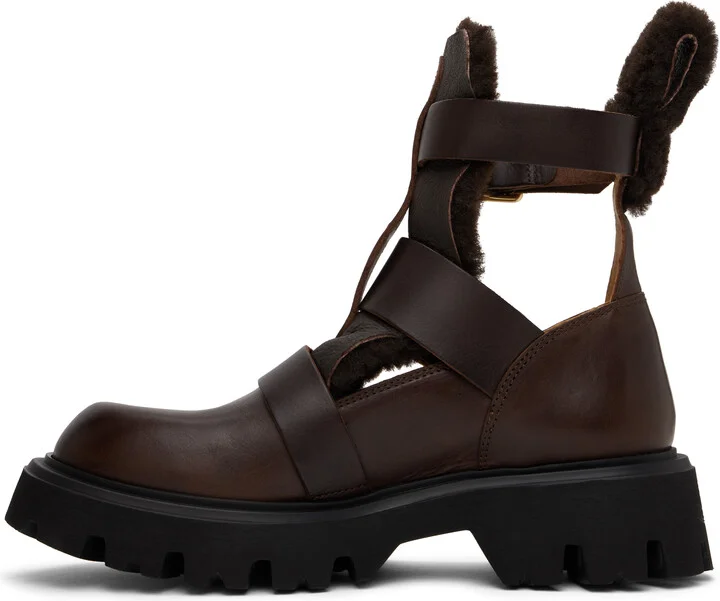 Vivienne Westwood Brown Rome Commando Boots - Image 3