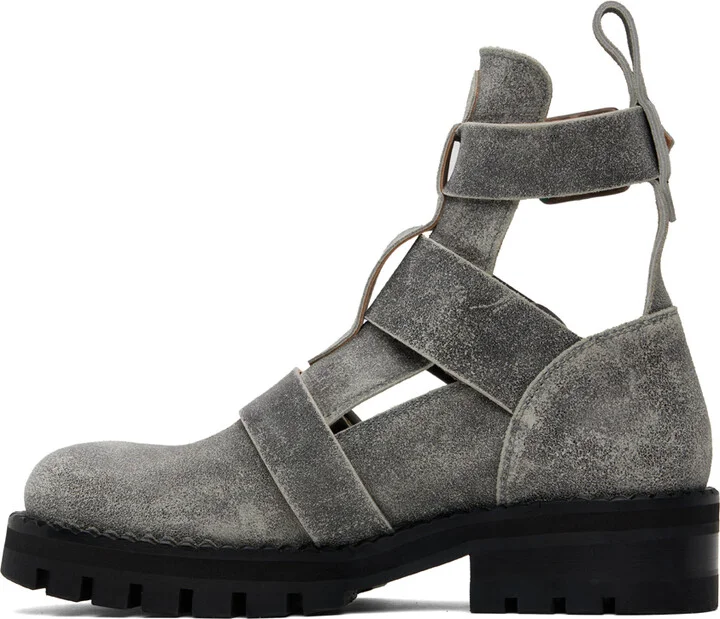 Vivienne Westwood Gray Rome Boots - Image 3